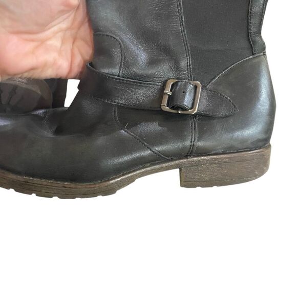 Kenneth Cole riding boots leather upper size 8 1/2 black - Picture 7 of 10